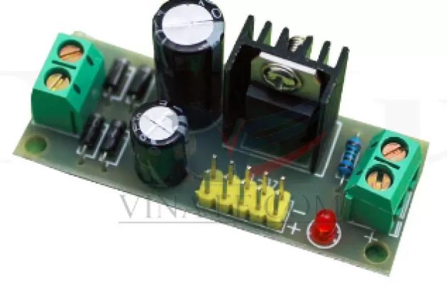 Mạch ổn áp sử dụng LM7805 - dientutuonglai.com